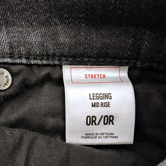 EXPRESS Mid Rise Stretch SKINNY JEANS Size 0 Regular - Picture 4 of 8